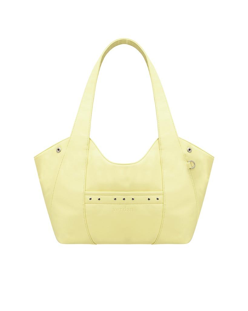aube soft shoulder bag - yellow
