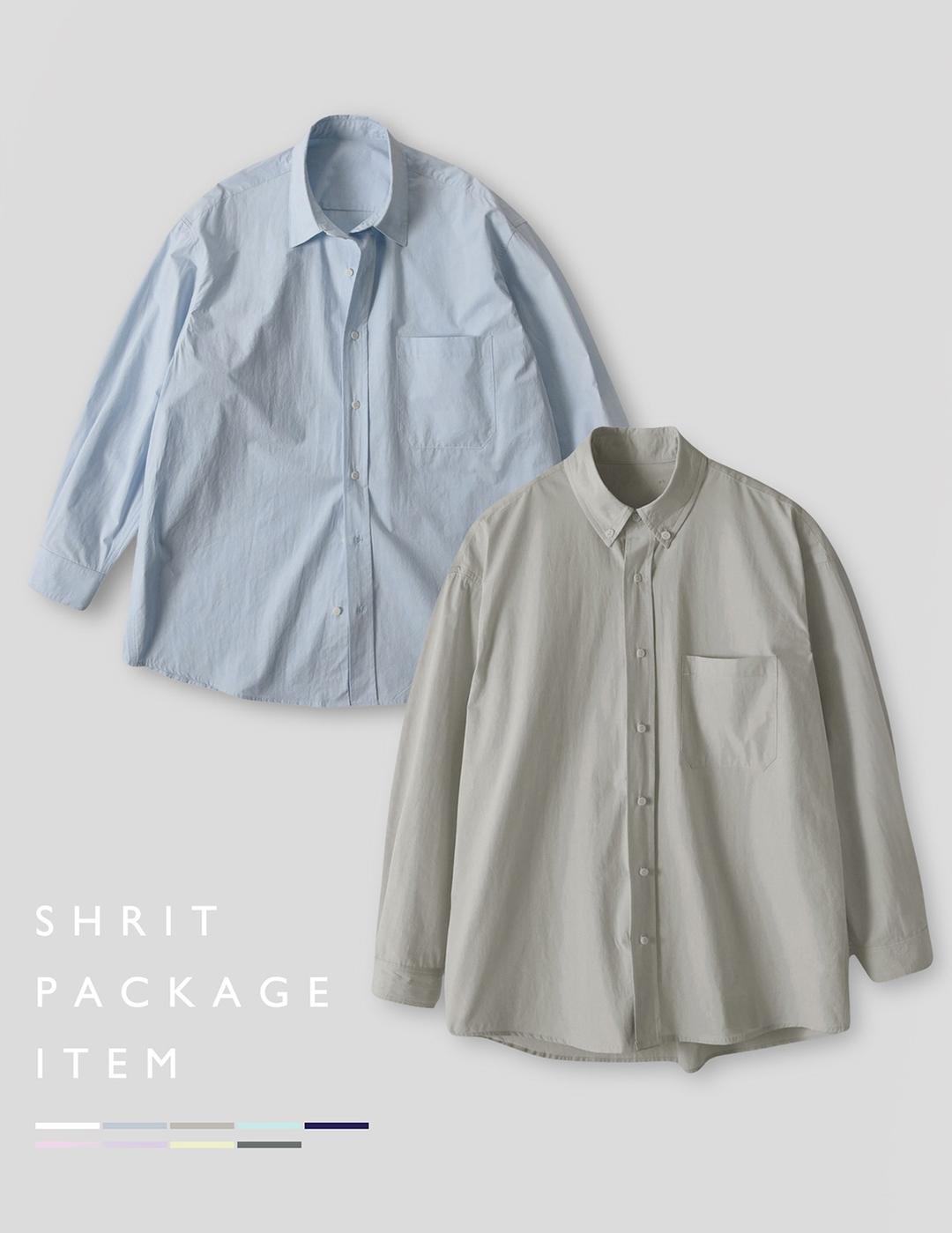 [PACKAGE]60수 워셔블 고밀도 코튼 레귤러&버튼다운 셔츠_9Color