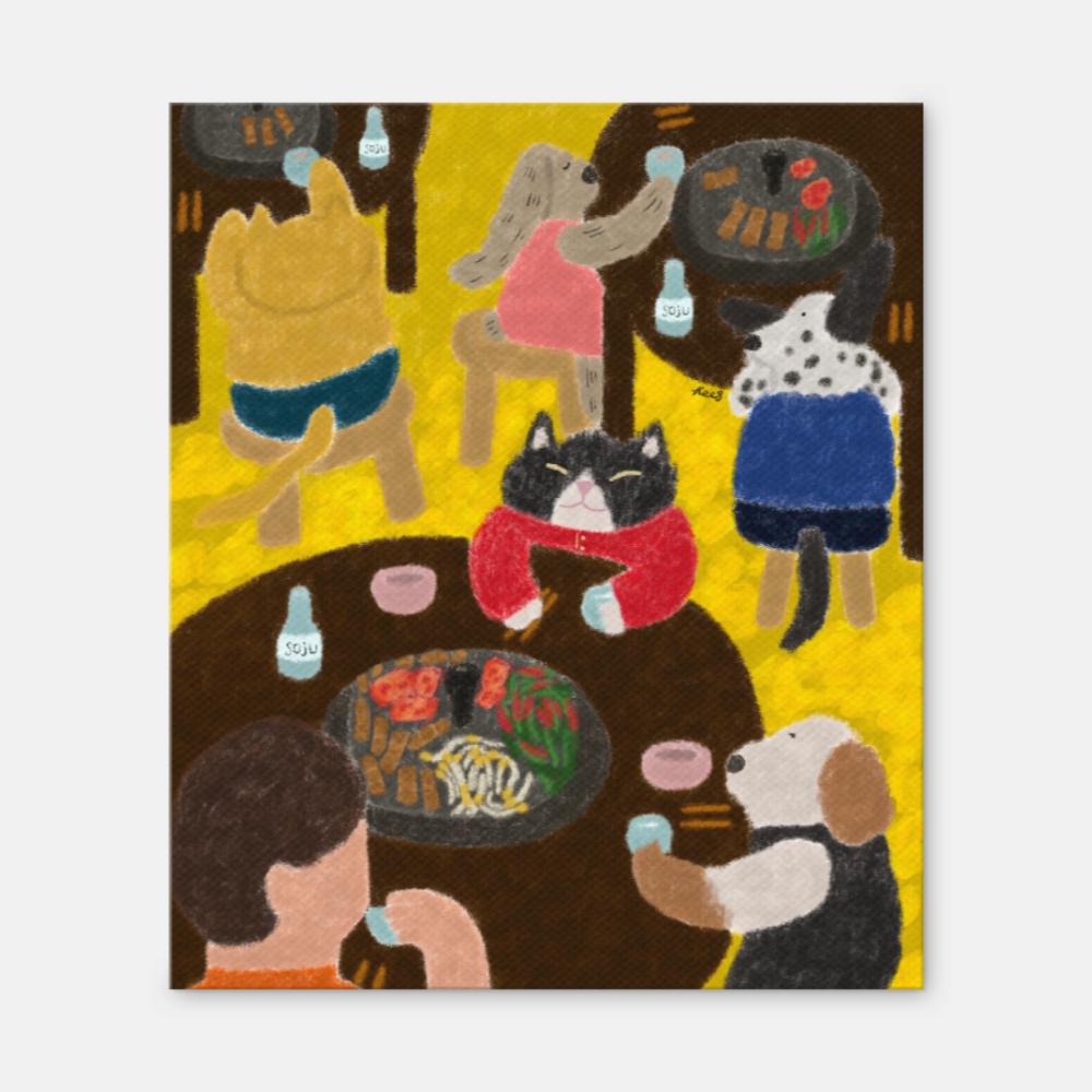 퇴근 후 삼겹살집