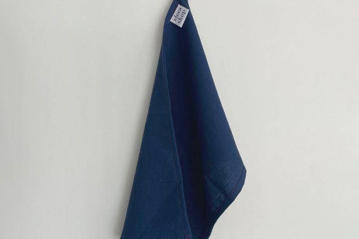 linen kitchen cloth - blue 행주 전자레인지 덮개