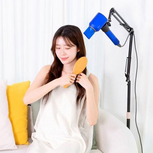 편하데이 드라이기 자바라 스탠드 거치대, 블랙, 1개 - 드라이기걸이 | 쿠팡