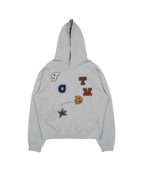 TCM rainbow hoodie (grey)