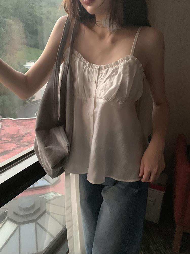 Lenua shirring silky bl