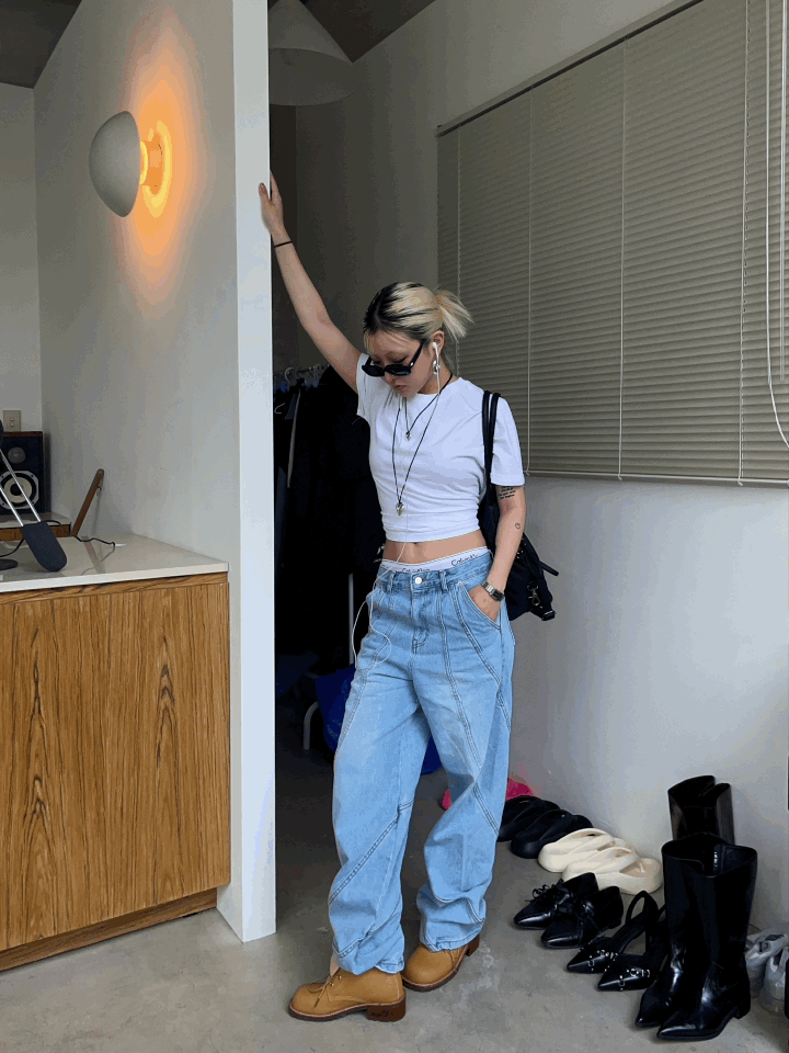 Saint denim pants (남여공용)