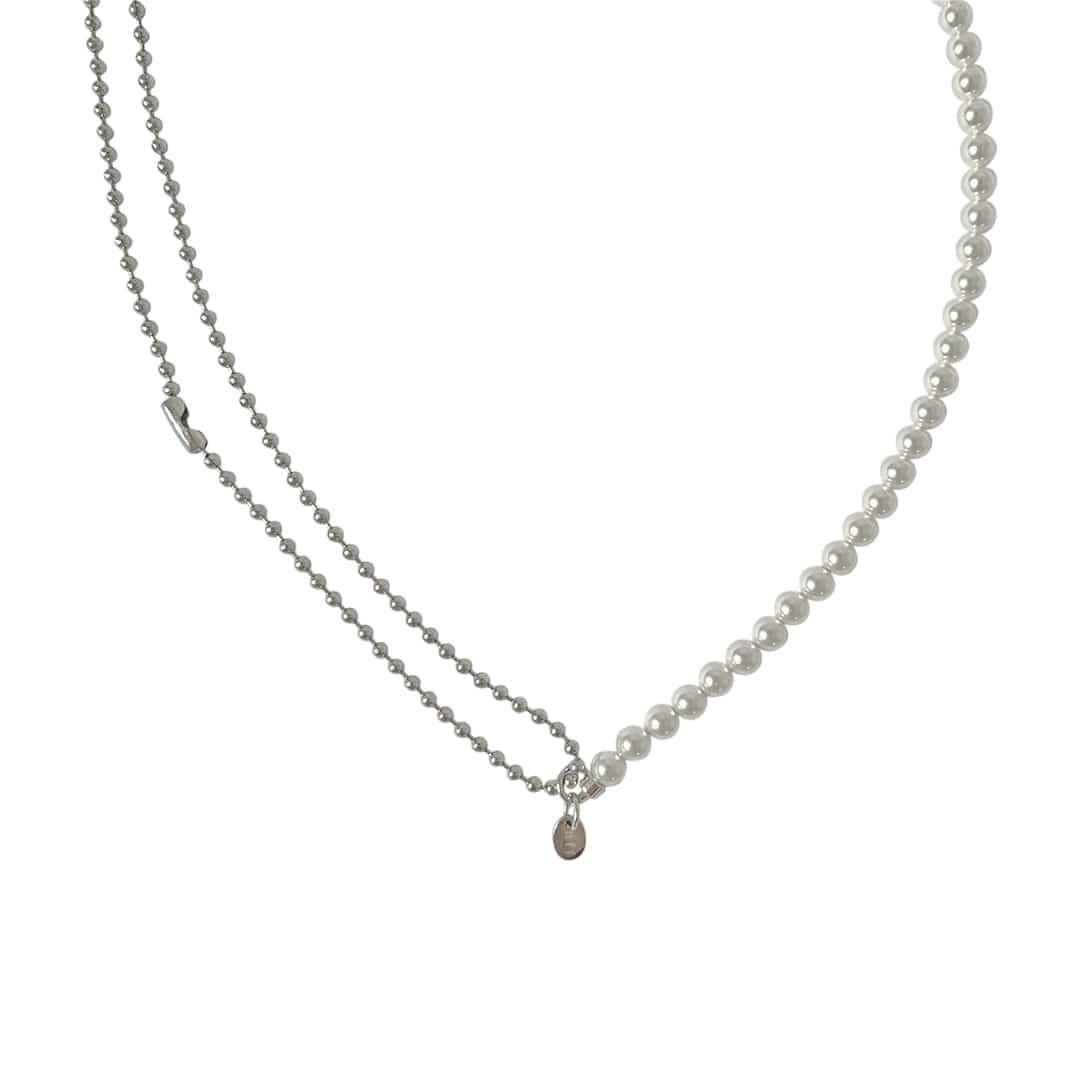 swarovski pearl mix necklace