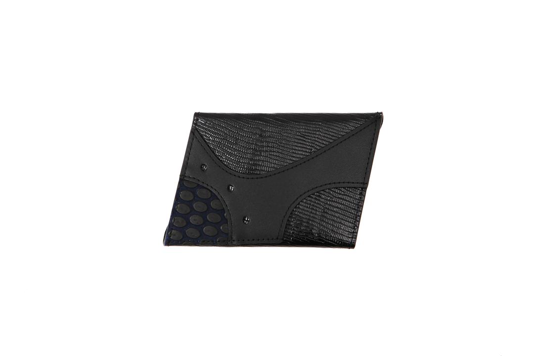 CURVED  CARD  WALLET - DARK BLUE