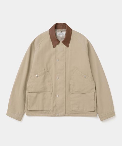 short hunting field jacket beige