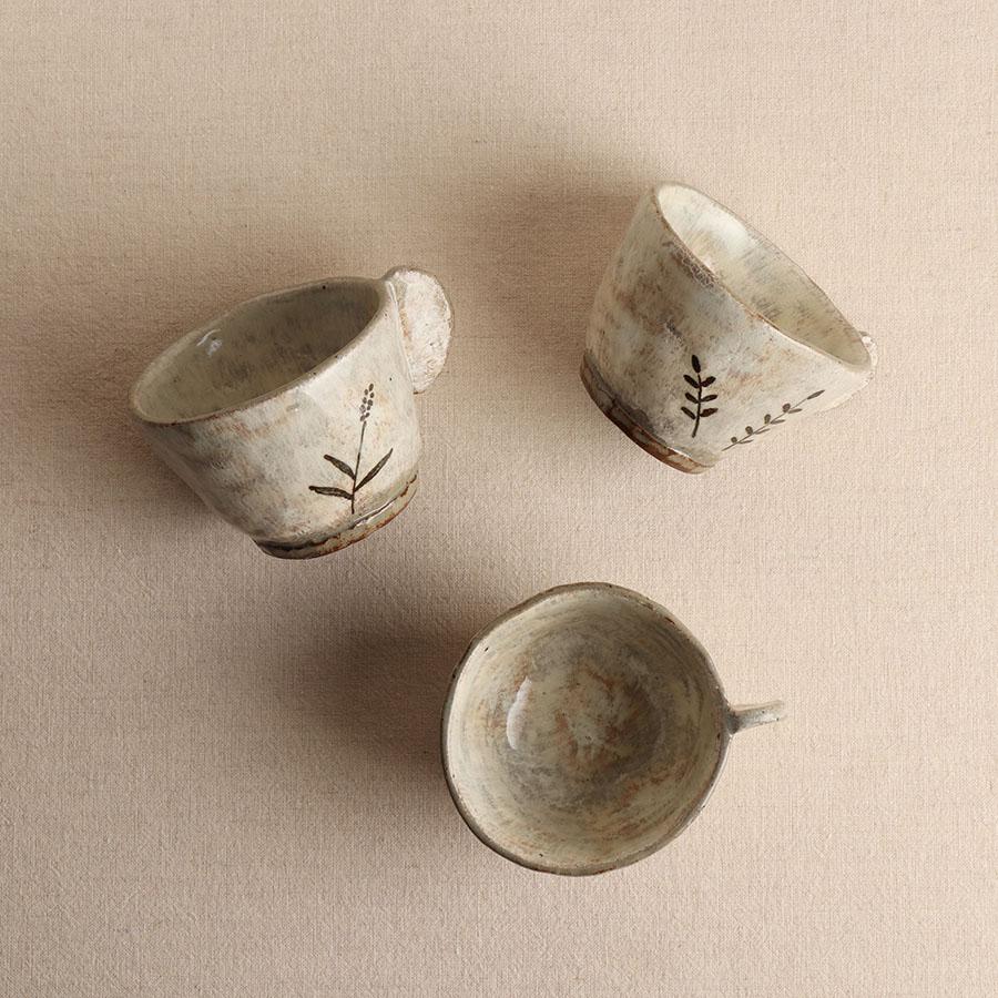 [김상만] 철화 귀손잡이 잔