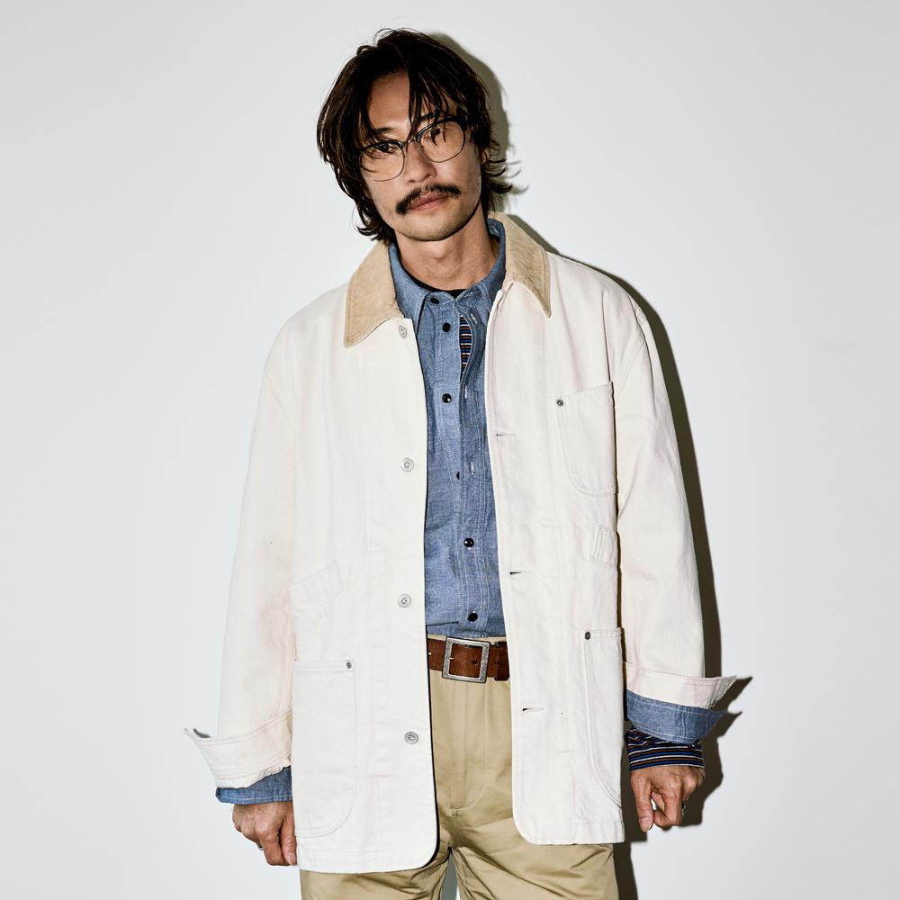 denim chore jacket 12.5oz natural
