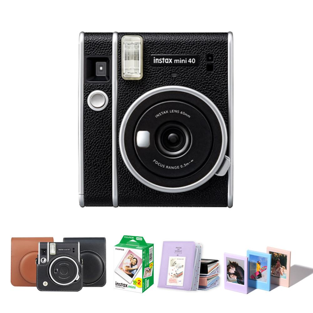 후지필름 인스탁스 미니40+필름20매+케이스+선물2종SET 폴라로이드 즉석 카메라