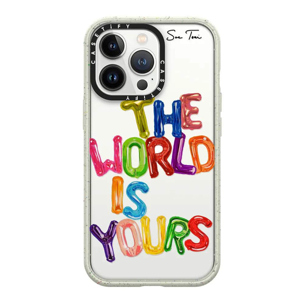 THE WORLD IS YOURS IPHONE CASE BY SUE TSAI