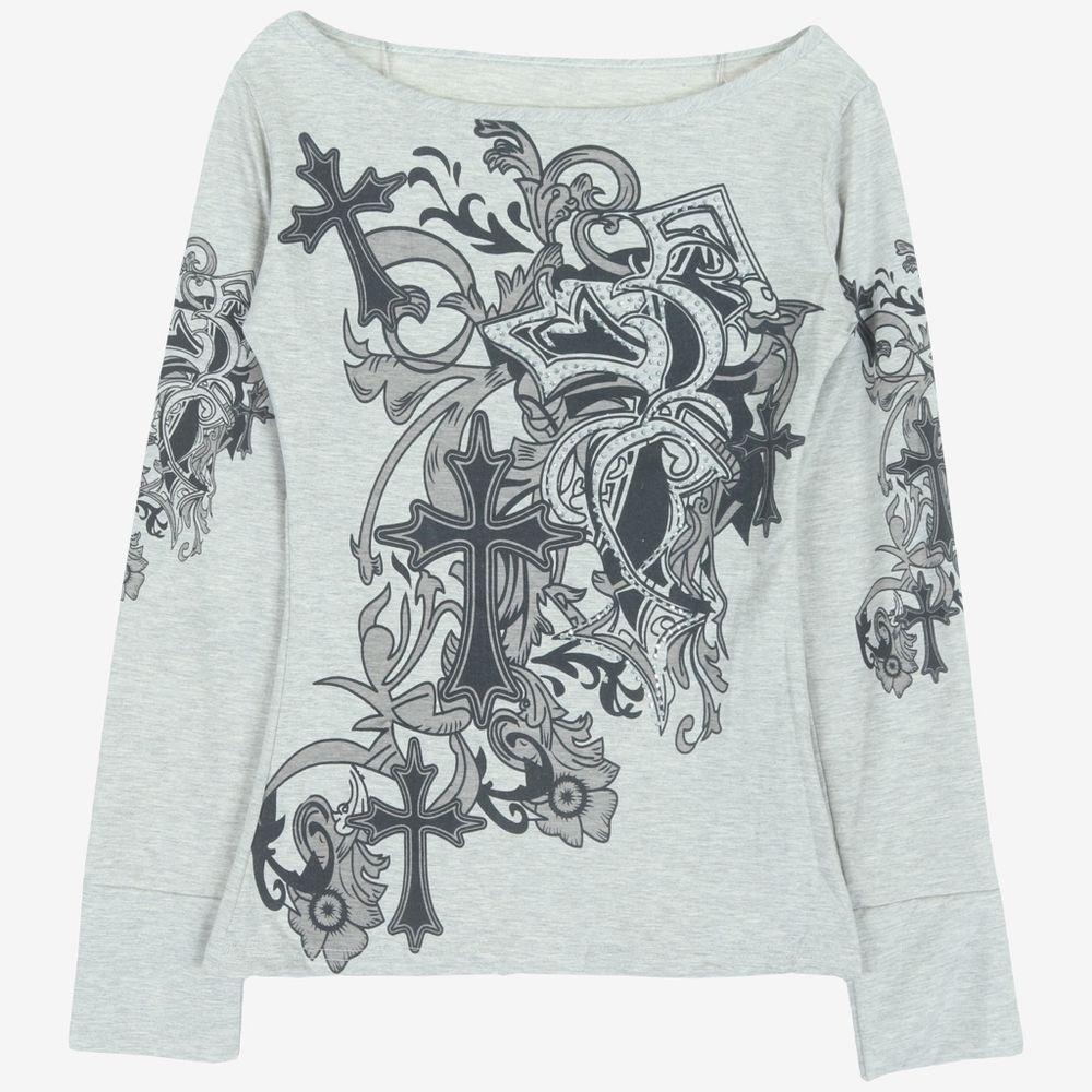 JPNJPN 면 폴리 프린팅 긴팔 티WOMEN(XS)YT0135