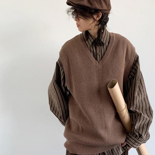V-neck Knitted Vest