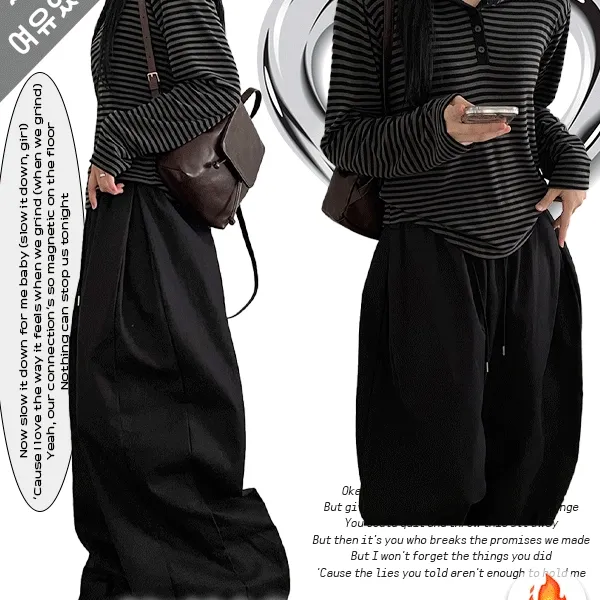 기모추가! 여유핏 배색 단가라 후드 티셔츠 [빅사이즈/통통제작]