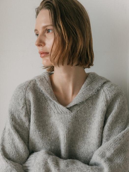 CHUNKY RAGLAN  KNIT_OAT GRAY