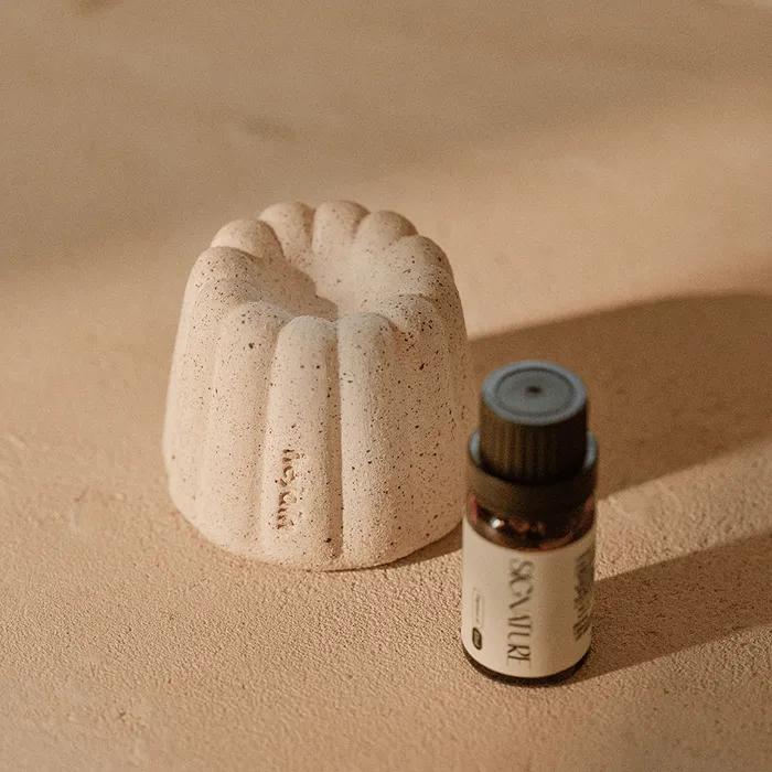 제주 화산석 도자기 블룸 디퓨저 + 오일 10ml