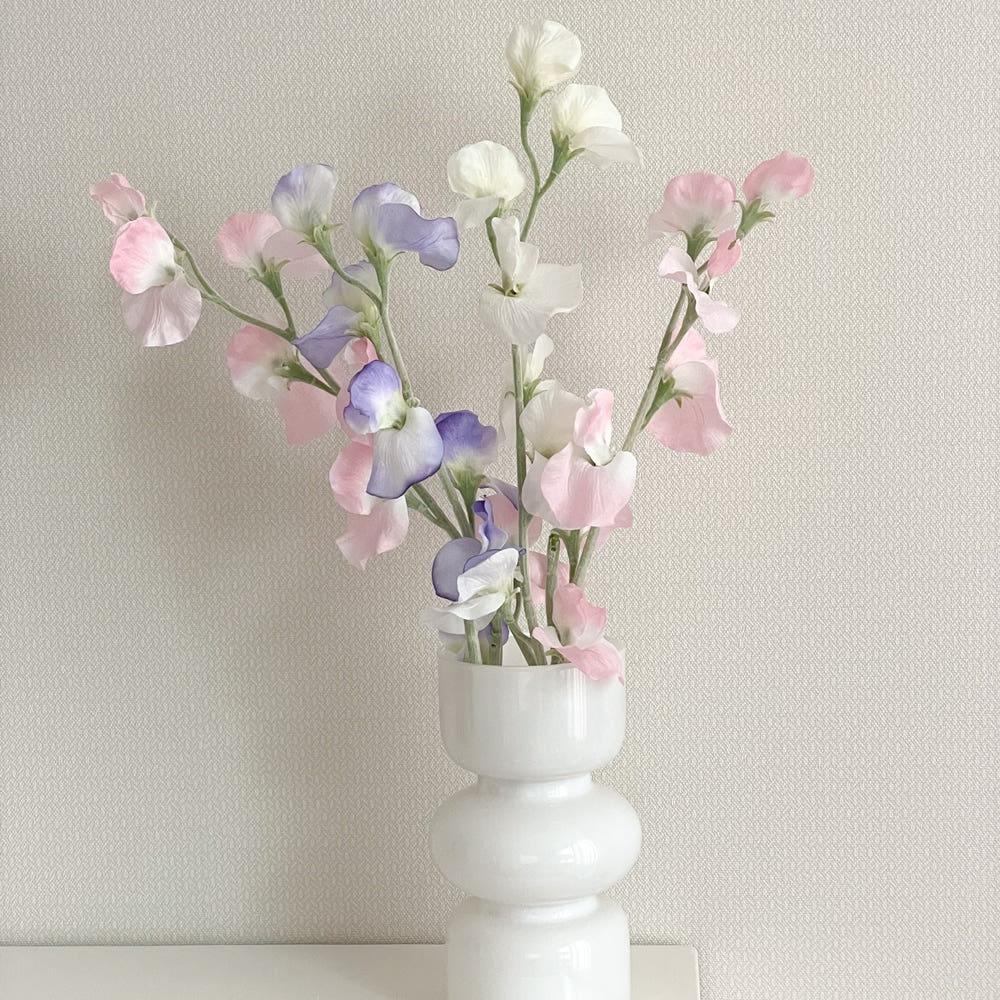 스위트피 조화 꽃다발 장식 졸업식 입학식 생화같은조화 인테리어 실크플라워 센과치이로