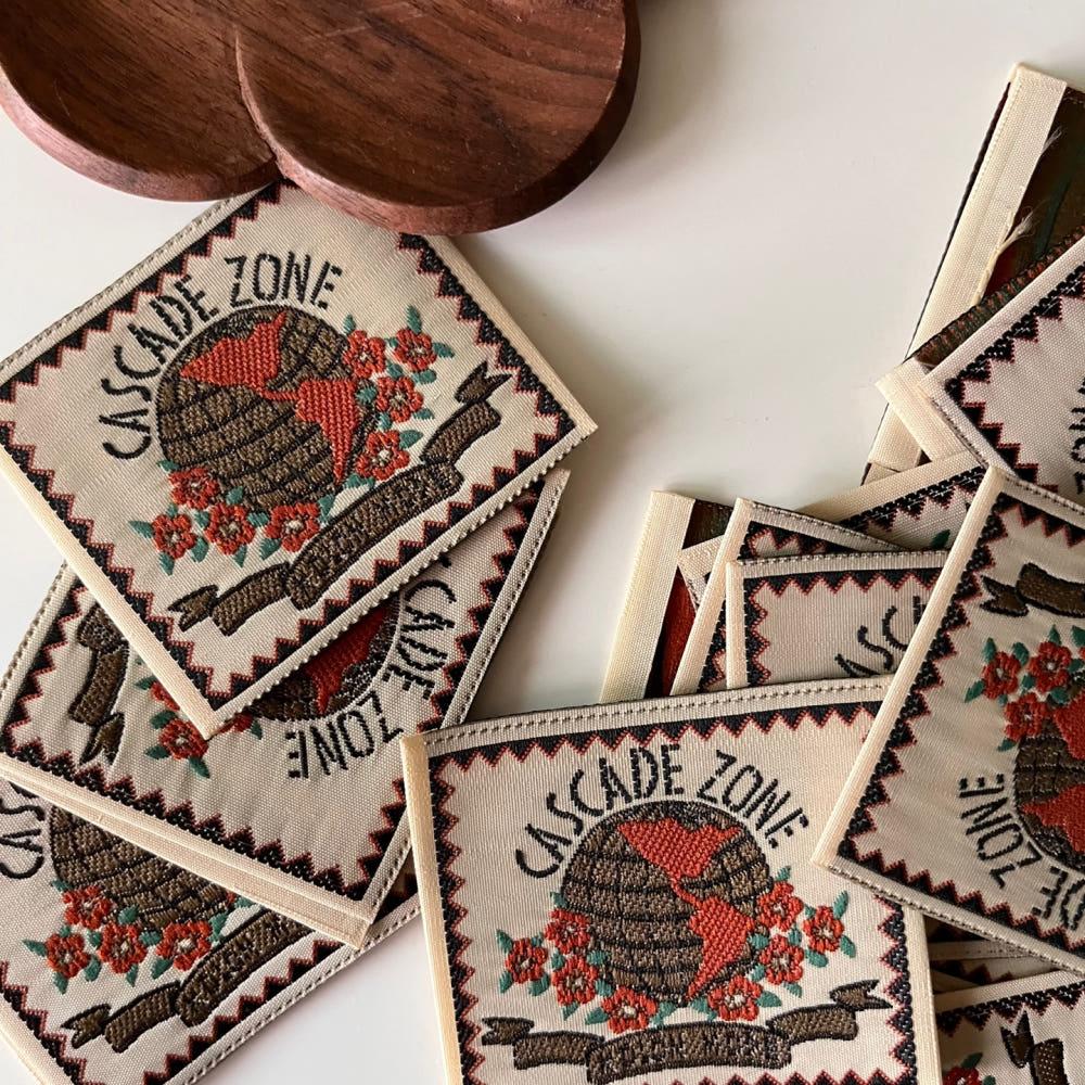 빈티지 직조 라벨 / CASCADE ZONE