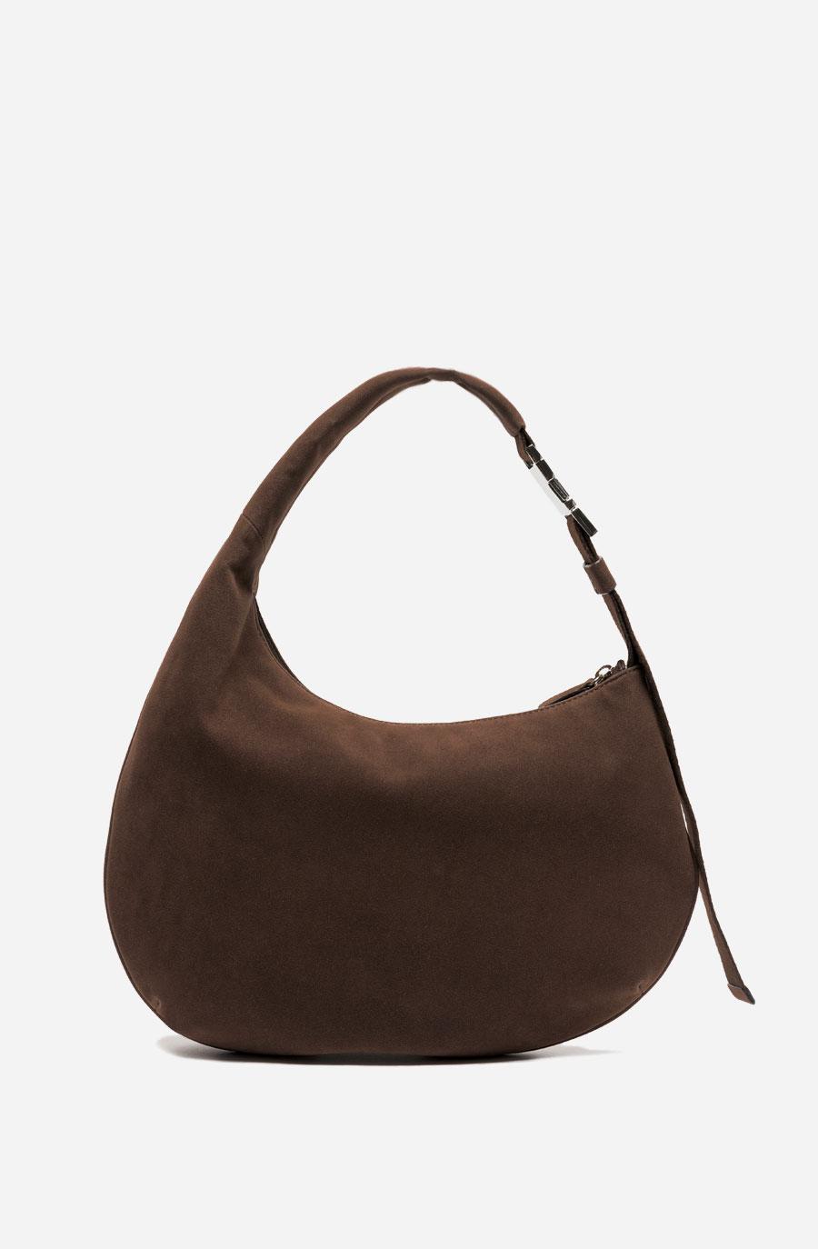 UNBALANCE HOBO BAG (suede tiramisu)