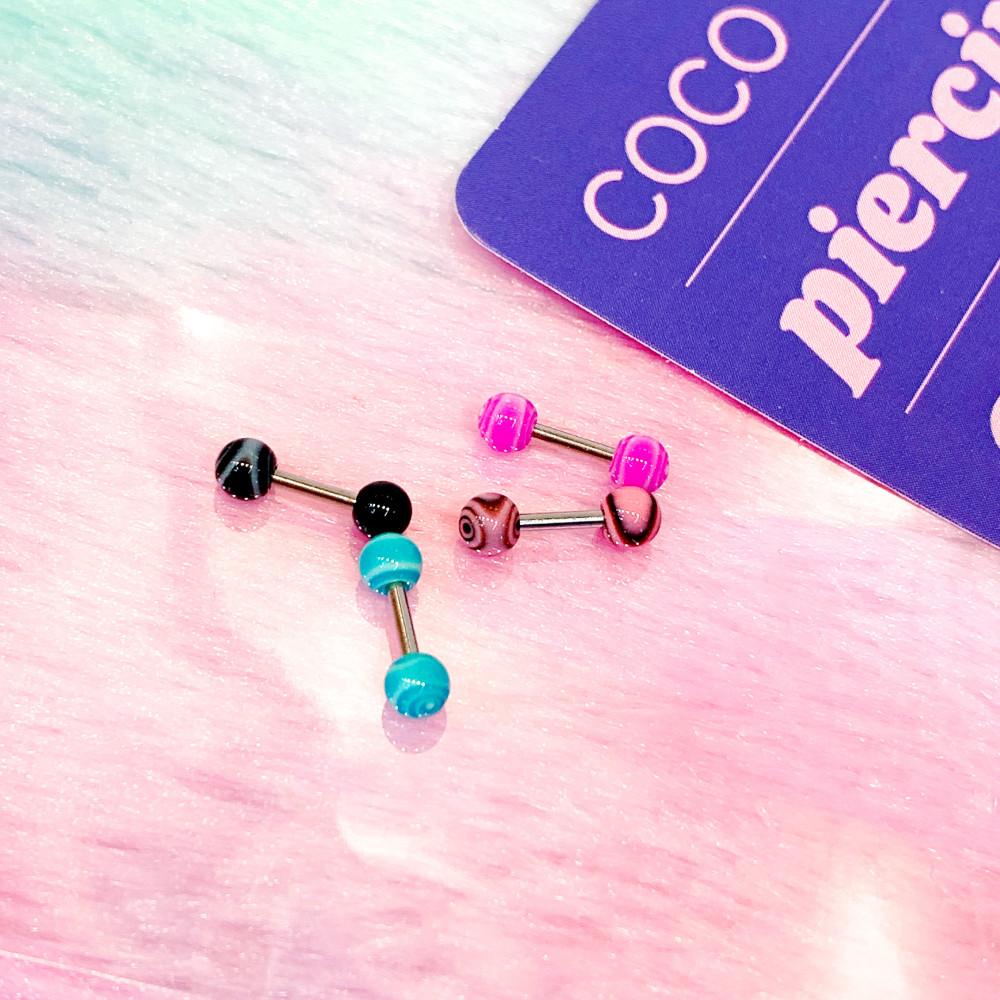 캔디 바벨 피어싱 4color