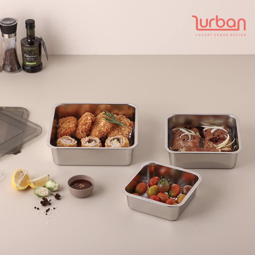 [쉬젤] 러반 스텐304 스퀘어 밧드세트 (밧드+와이어랙+뚜껑) 6종 택1