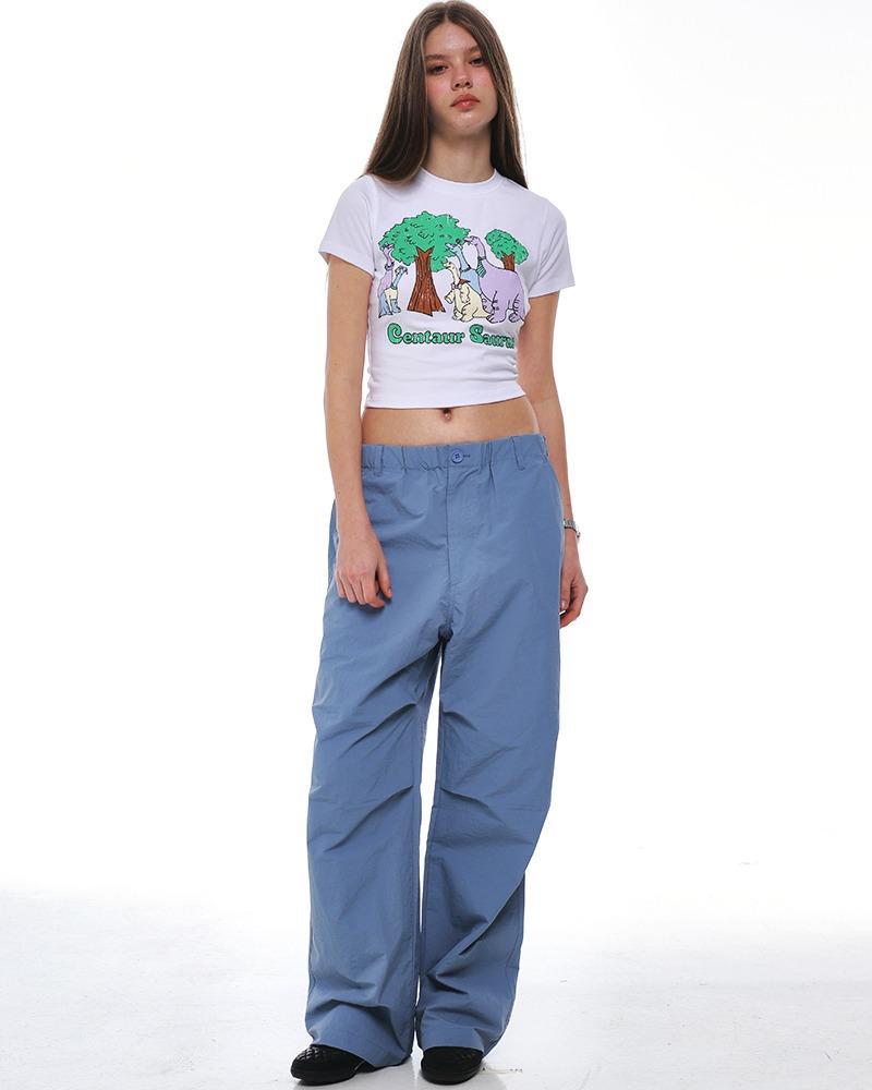 CENTAUR NYLON PARACHUTE PANTS_SKY BLUE