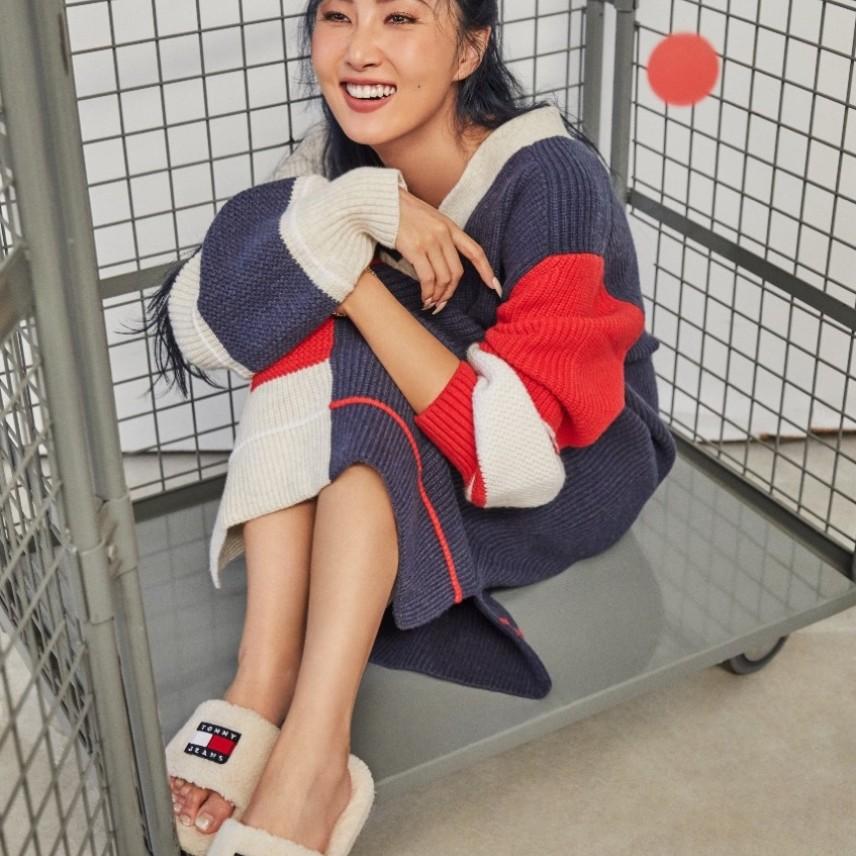 타미힐피거 화사 뽀글이 슬리퍼 (250)