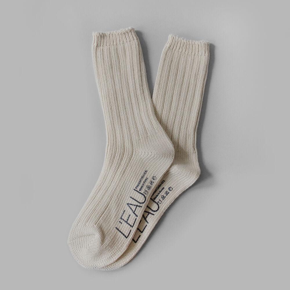 [5th] Leau cotton socks_ecru