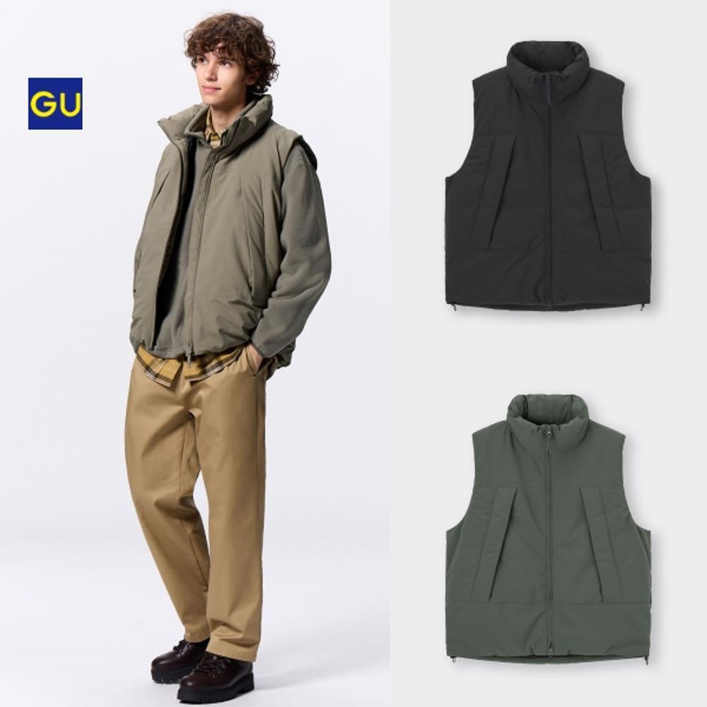 일본 지유 GU 히트 패딩 베스트 남녀공용 패딩조끼 3컬러 351303