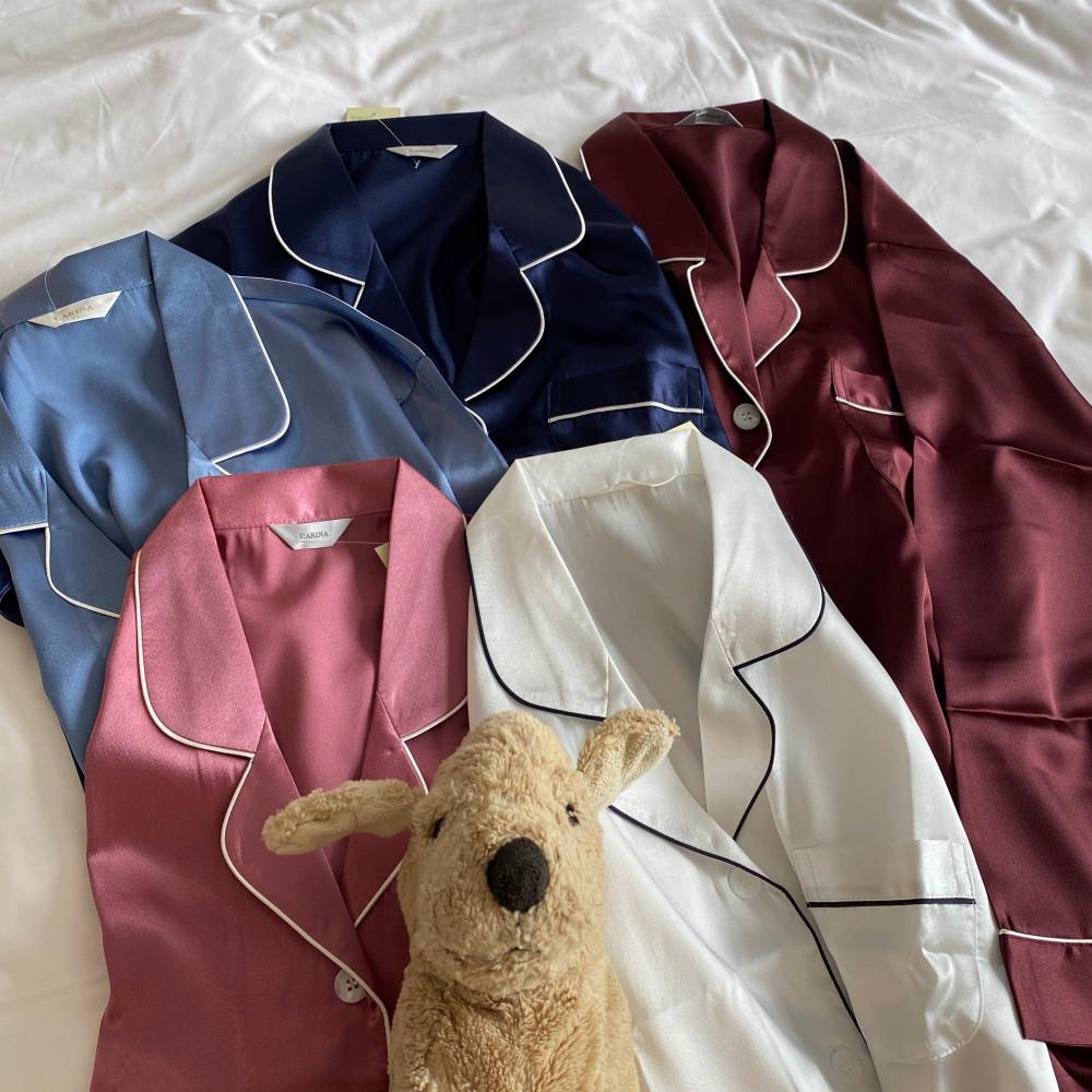 [10컬러,고퀄국내제작] 실키 엘레강스 고급 신혼잠옷 플러드케이