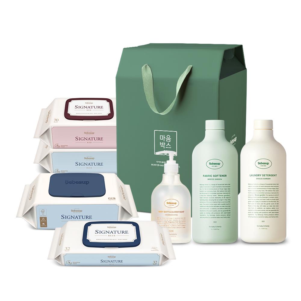 베베숲 홈 아기세제+물티슈 스폐셜 선물박스