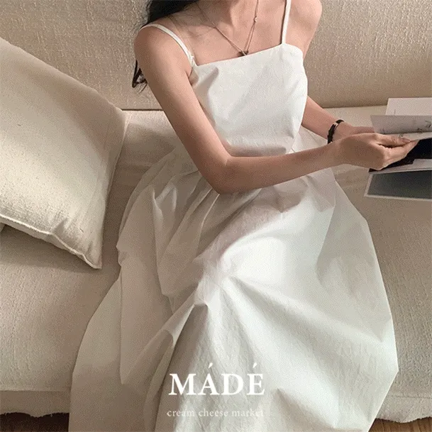 [NEW신상!/바스트들뜸x] 자체제작 #크치Made 리조트 뷔스티에 나시 휴양지 레이어드원피스 롱원피스 - ops
