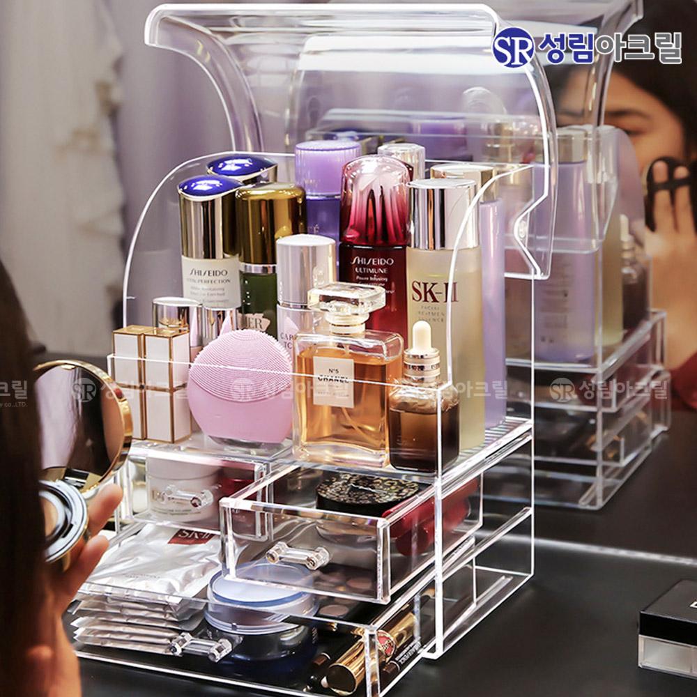 화장품 정리함 화장대 정리대 특대형 보관함 올인원 수납함 CH AIOS