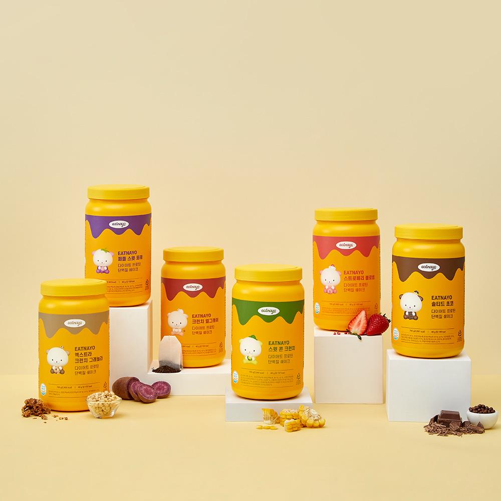 [18.5회분]물에 타먹는 맛있는 다이어트 쉐이크 대용량,단백질 20g 고함량 (총750g)