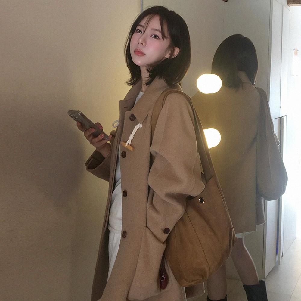 [고민영pick] handmade half toggle coat-camel