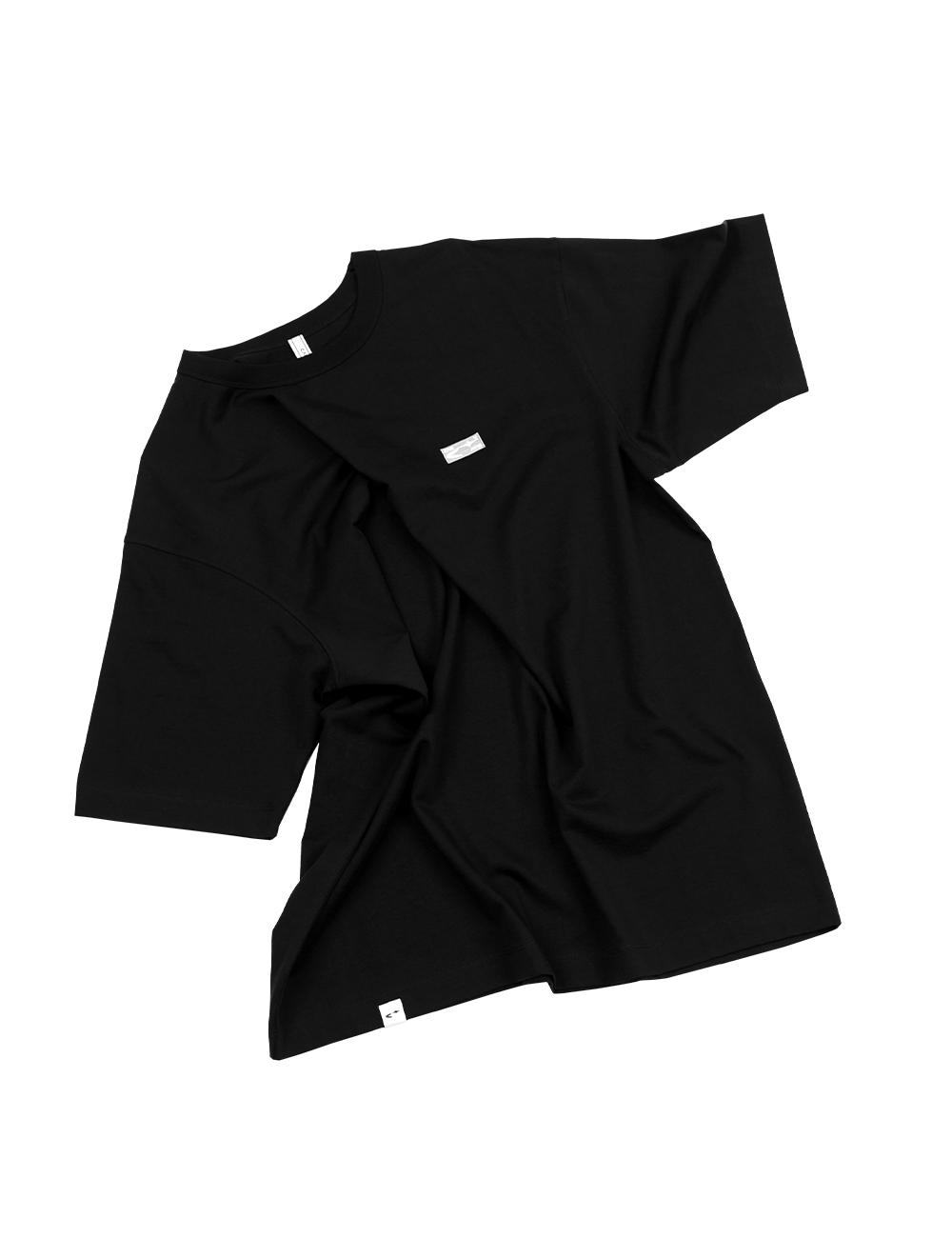 Glitter Logo Patch Half T-shirt (BK)