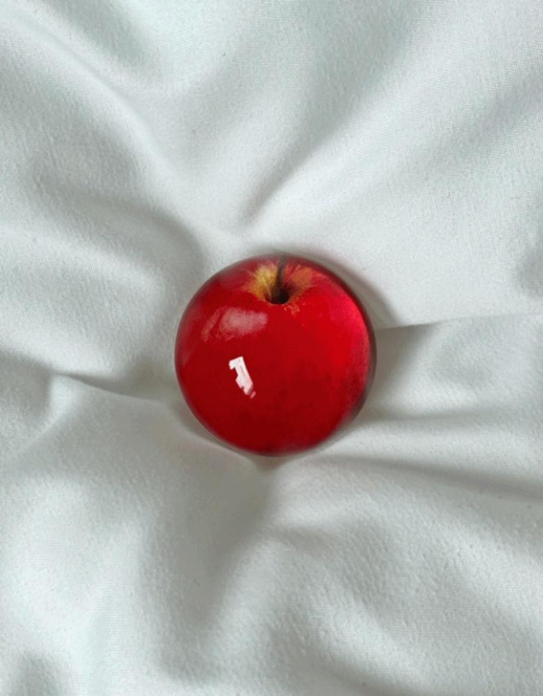 [ renewal ver. ] richest apple griptok | 투명 반구 사과 그립톡 핸드폰 아크릴 스마트톡