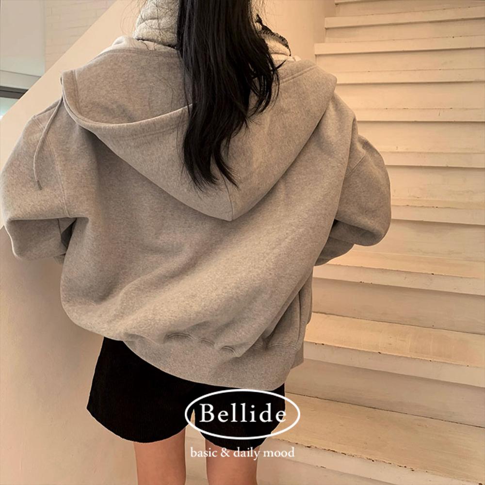 베이델리 [MADE/힙라인덮는]러빙 투웨이 오버핏 박시 양기모 후드집업
