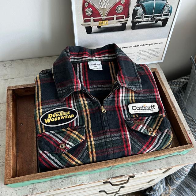 슈프림 Supreme Loose Fit Mini Plaid S/S Shirt Navy - 24SS