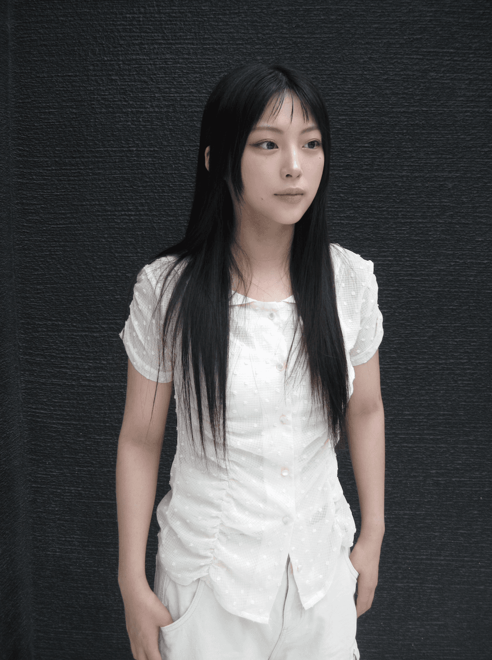 사우다지클럽 Dot See-Through Blouse