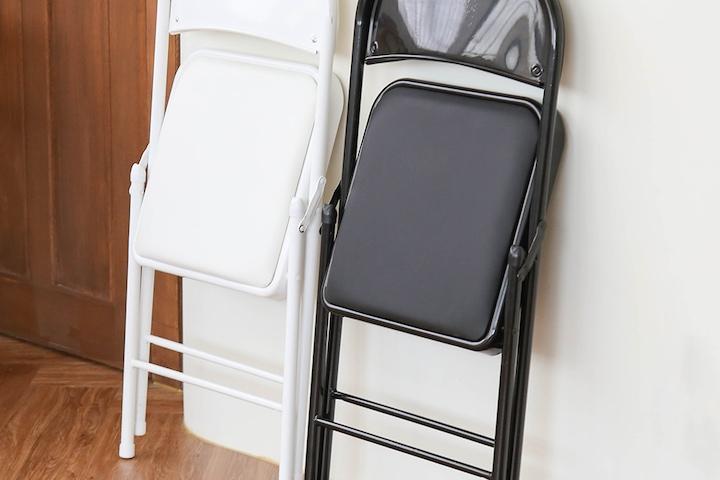 단독특가 1+1 접이식 쿠션 철재의자 2colors