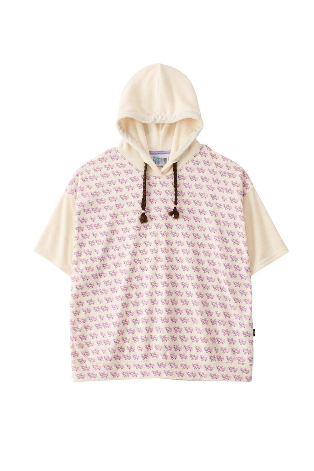 YBX SOUP Braided st hood short-sleeve