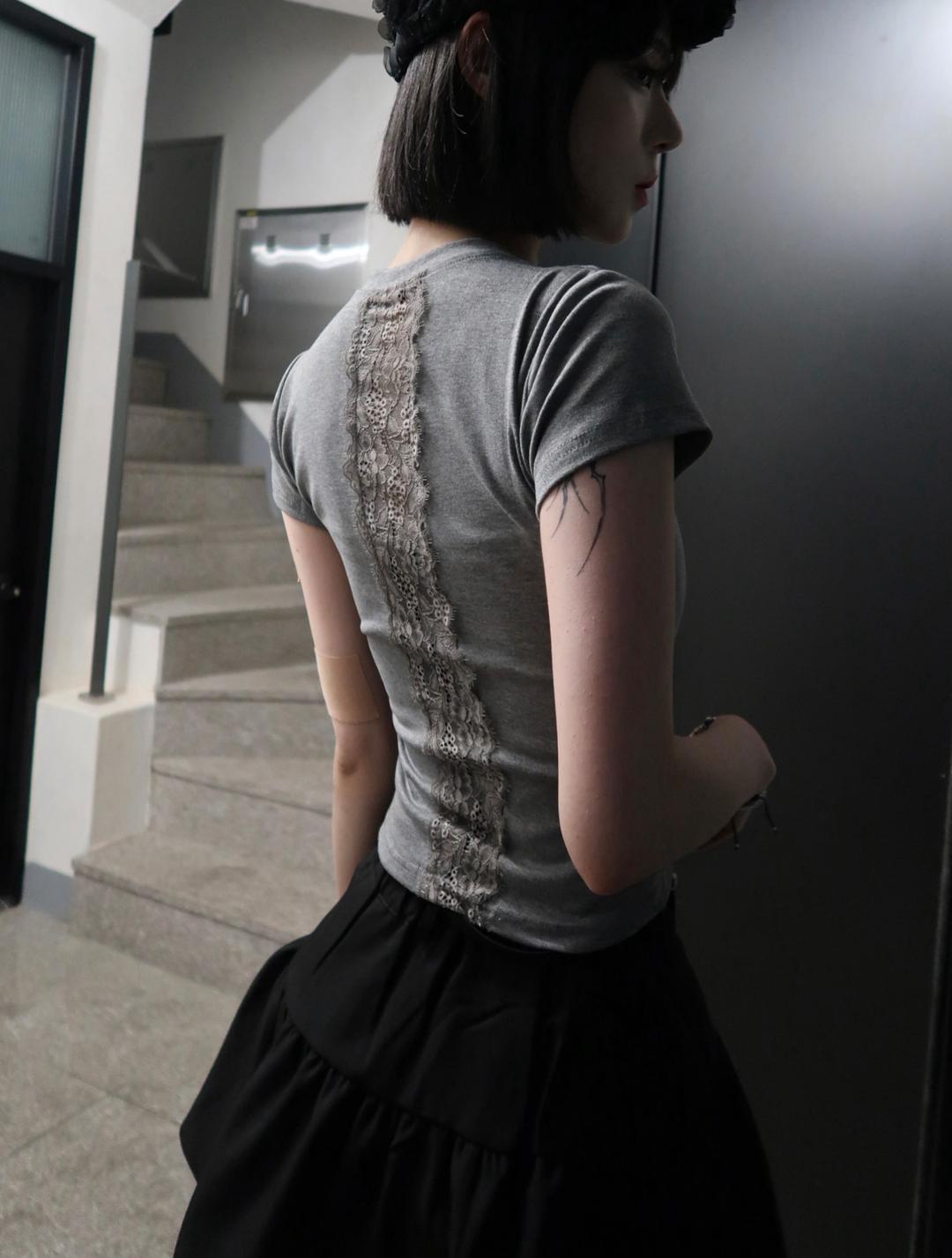 Back Lace Tee