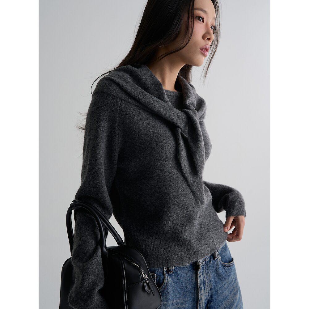 에잇세컨즈 스카프 풀오버  애쉬 (356Z51CM14)