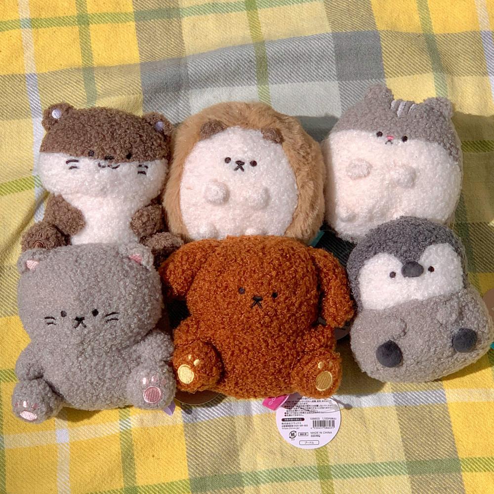 마이리틀뽀글펫! 고슴도치 강아지 고양이 햄스터 펭귄 수달 동물친구 인형