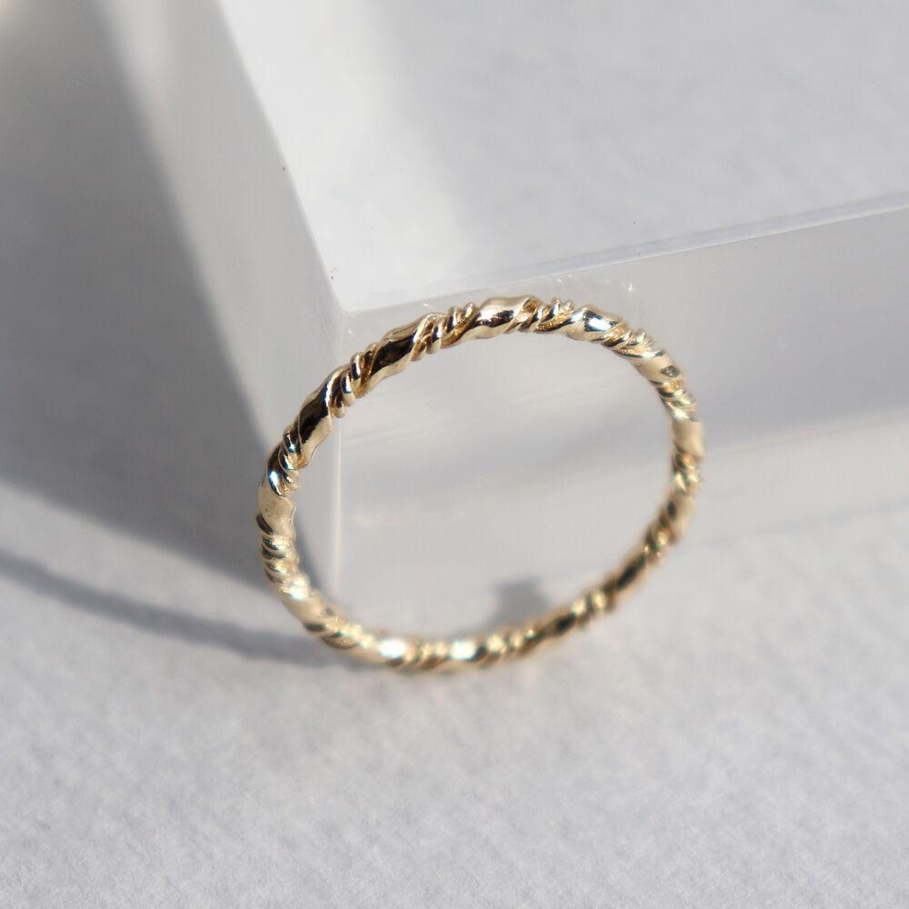 Double twist 14k gold Ring 더블 트위스트 14k실반지