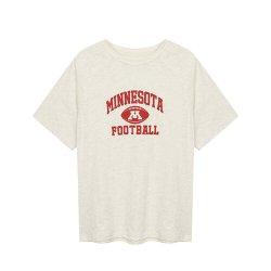 [BNX] 여성 라운드 풋볼 면 반팔 티셔츠