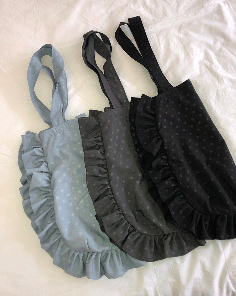 원더원더 [도트 패턴❣️] 가엘 도트 프릴 숄더백