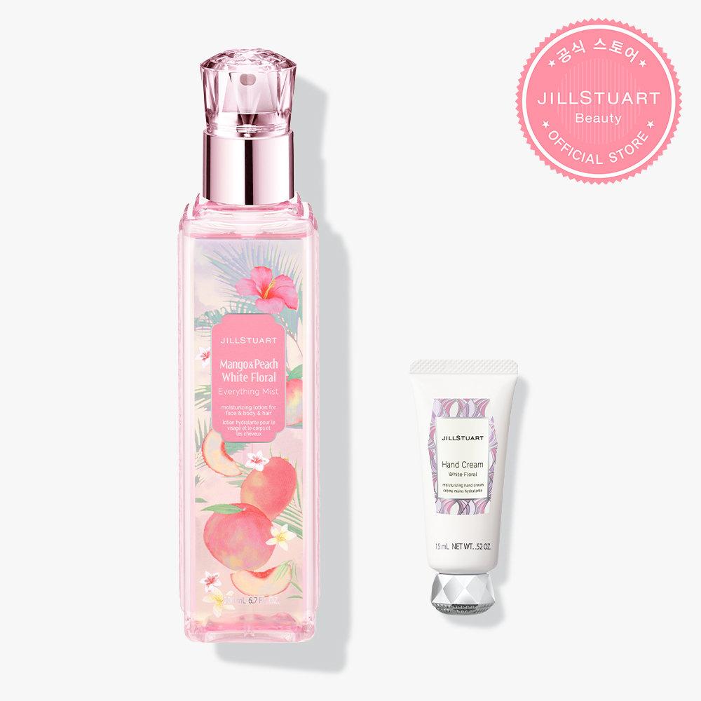 [롯데온단독][LIMITED]망고앤피치 화이트 플로럴 에브리씽 미스트 200ml (+화이트 플로럴 핸드크림 15g)