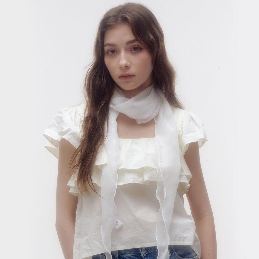 Shiny heart scarf (2colors)